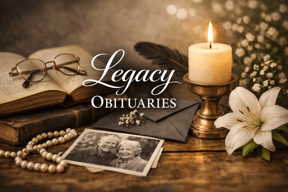 Legacy obituaries guide visual